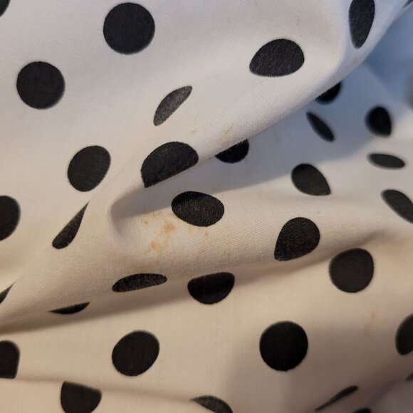 Big Dogs Polka Dot Puffer Coat Dog Logo Print Zip Pockets Adult M/L 90s Retro - Picture 9 of 12